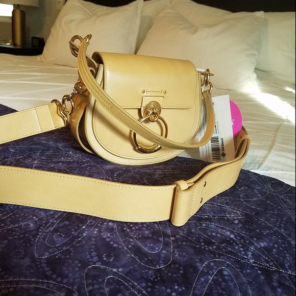 Chloe Tess handbag, small, in natural leather - Picture 2 of 9